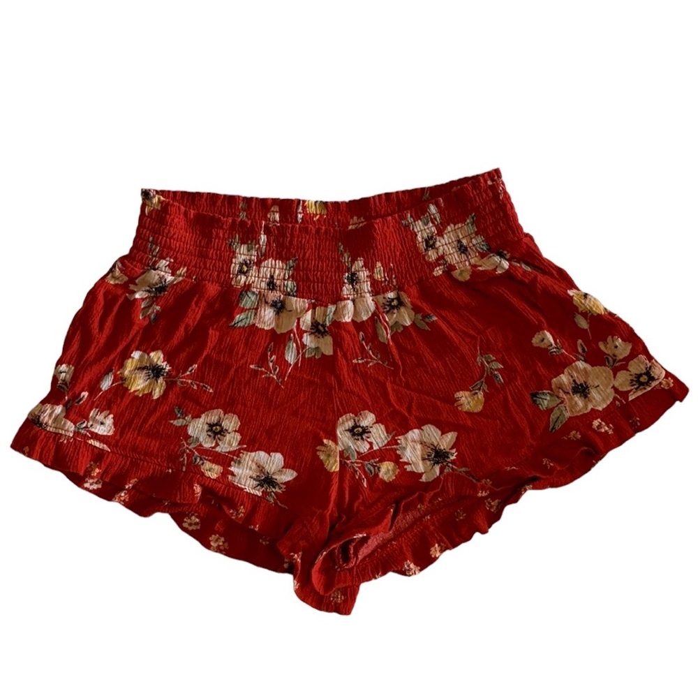 Sky and Sparrow Ruffle Hem Shorts • Size Small